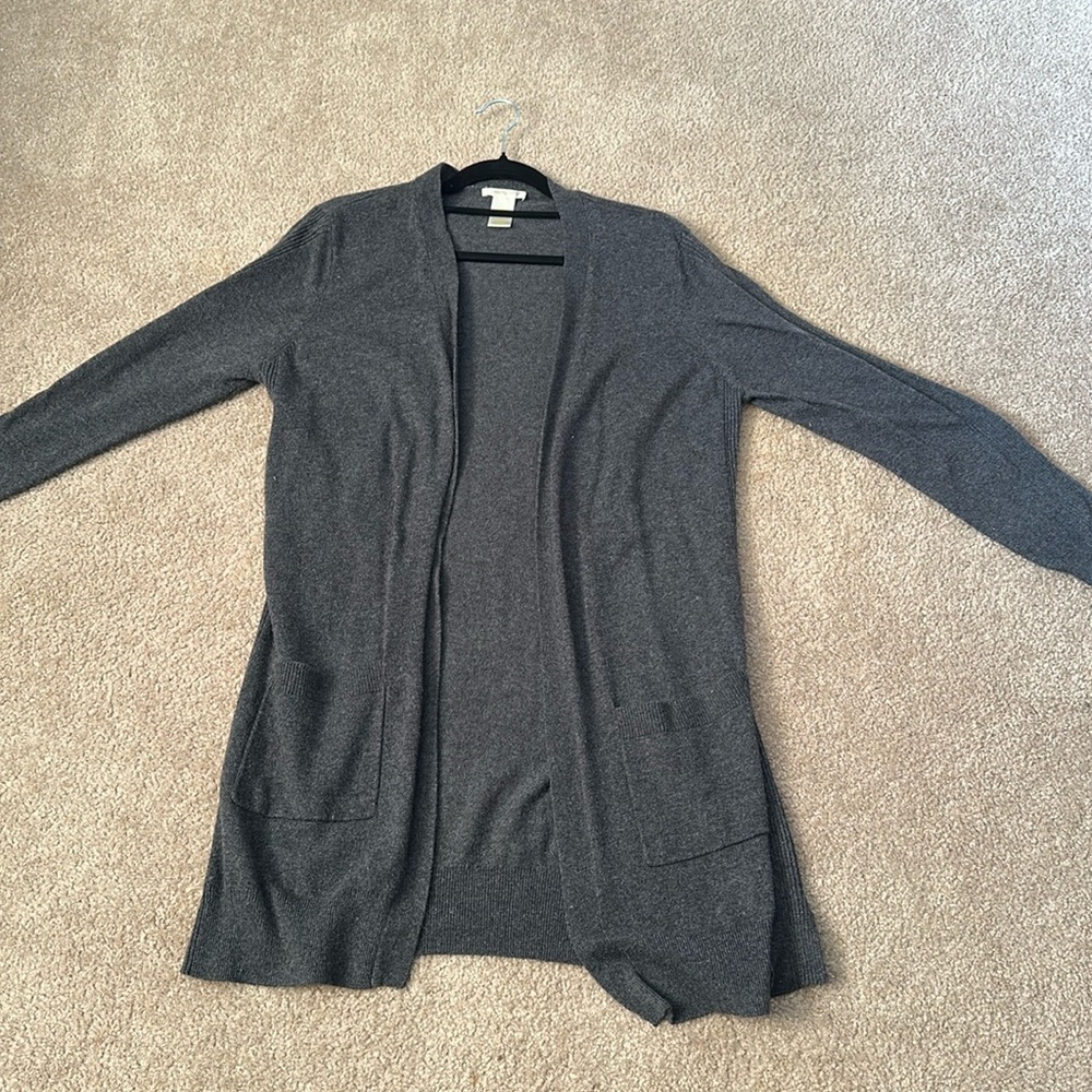 Gray Matty M Cardigan